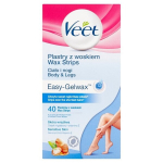 Depiliacinės va&scaron;ko juostelės kojų ir kūno odai Veet Easy-Gelwax, 40 vnt.