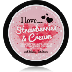 Maitinamasis kūno sviestas I Love... Strawberries & Cream 200 ml