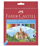Spalvoti pie&scaron;tukai Faber-Castell Castle, 24 spalvos