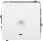 Karlik Deco Dwpus-1 vieno poliaus jungiklis, baltas