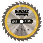 Dewalt pjovimo diskas medienai 184x16mm 30 dantų