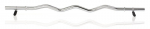 Grifas Gymstick 120 cm, 30 mm, lenktas