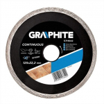Deimantinis diskas GRAPHITE 57H642, skersmuo 125mm, vientisas
