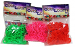 Gofruotos guminės juostelės apyrankėms gaminti Cool Loom, 100vnt