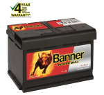 Akumuliatorius Banner 72 Ah Power 12V 660A 278x175x175mm