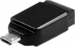 "verbatim" usb atmintinė, usb 2.0, 32 gb, "nano", "store n go", juoda, 49822, usb a, su usb micro adapteriu