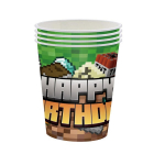 Vienkartiniai puodeliai Minecraft ,10 vnt.