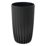 Vazonas Stripped Eco, juodas, 30xh51cm