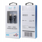 Tb Usb-c laidas su Led galios indikatoriumi, 1m, 100w
