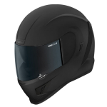 Motociklininko &scaron;almas Icon, juodas