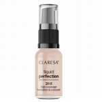 Skysta pudra Claresa Liquid Perfection 103 Cool Medium, didelio maskavimo, matinė apdaila