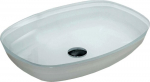 Stiklinis praustuvas Mexen Araks, White