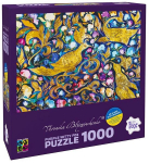 Dėlionė su pauk&scaron;čiais Brain Games Veronika Blyzniuchenko Emerald birds 19902, 1000 d.