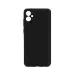 Connect Soft Touch silikoninis dėklas Samsung Galaxy A05 4G Juodas