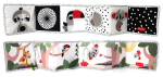 Kontrastinė kūdikių knygutė Tiny Love Decor