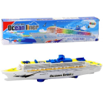 Žaislinis kruizinis laivas su &scaron;viesos ir garso efektais Lean Toys