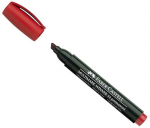 Faber-castell žymeklis permanentinis 52 raudonas