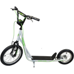 Dviratis paspirtukas Enero Ghost Raider 16'', baltas/juodas