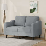 Dvivietė sofa, &scaron;viesiai pilkos spalvos, 120cm, audinys