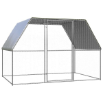 Narvas vi&scaron;čiukams, sidabrinis ir pilkas, 3x2x2m, plienas