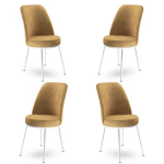 Kėdės rinkinys (4 vienetai) Dexa - Cappuccino, White