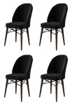 Kėdės rinkinys (4 vienetai) Ritim - Black, Brown