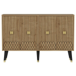 Stalas-konsolė Hanah Home Carbın, rudas/auksinis