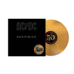 Vinilinė plok&scaron;telė LP AC/DC - Back In Black, Gold Nugget Vinyl, Limited Edition, 180g, + Artwork Print, 50th Anniversary, Remastered