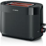Skrudintuvas &ndash; BOSCH &ndash; TAT2M123 MyMoment &ndash; Juoda &ndash; 2 riekelės &ndash; automatinis duonos centravimas &ndash; atitirpinimo ir pakaitinimo funkcijos