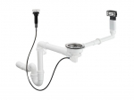 Hansgrohe D16-11 virtuvės plautuvės sifonas su i&scaron;leidimo reguliavimu, baltas, HG43937000