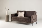 Sofa Indigo, dviejų vietų, ruda
