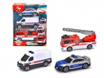 Gelbėjimo transporto priemonių rinkinys Dickie Toys, 3 vnt.