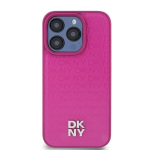 DKNY Leather Stack Logo Mag Case