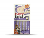 Churu Cat Hairball Control Tuna begrūdis, nuo kailio gumulėlių, 56 g x 4