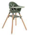 Maitinimo kėdutė KikkaBoo 2in1 Woody, Army Green 2024