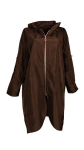 Striukė - lietpaltis moterims, ruda, XXXXL