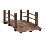 Medinis sodo tiltelis Outsunny, 152,5x67x48 cm, rudas