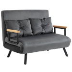 Miegamasis sofos 2-vietė sofa Velvet sofa, miegamoji funkcija, įskaitant 2 pagalvės, velvetinis i&scaron;vaizda, natūralus + tamsiai pilkas + juodas