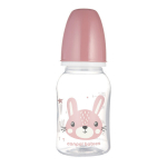 Buteliukas siauru kaklu Canpol Cute Animals, rožinis, 120ml