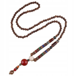NEPAL BUDISTŲ MALA Tibeto koralų TALISMAN HMADE mediniai karoliai, NEPAL BUDISTŲ MALA Tibeto koralų TALISMAN HMADE mediniai karoliai