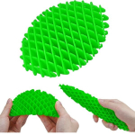 Žaislas Kirminas Fidget worm, žalias