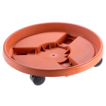 Gėlių vazonų stovas 30 cm apvalūs ratai
