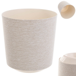 Gėlių vazonas Gėlių vazonas plastikinis dangtelis gėlių stovas 30 cm kremas