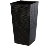 Gėlių vazonas su įdėklu Gėlių vazonas 47 cm Juodas