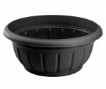 Kapinių dubuo Plastikinis gėlių vazonas gėlėms 38 cm Antracitas