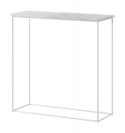 Stalas-konsolė ADRK Furniture Milan, baltas/pilkas
