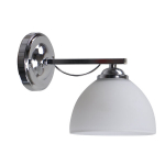 Sieninis &scaron;viestuvas Candellux Filona 1x40W E27 chromas baltas stiklas