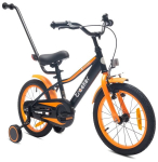 Dviratukas vaikams Berniuko 16 colių Tracker bike neon oranžinė Sun Baby