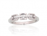 Sidabrinis žiedas moterims Diamond Sky Crystal Geometry DS01G822