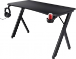 Trust kompiuterio stalas GXT 700 Omnius, 1200x600x740 mm, metalinis rėmas, juodas, 2 metų garantija, butelių laikiklis